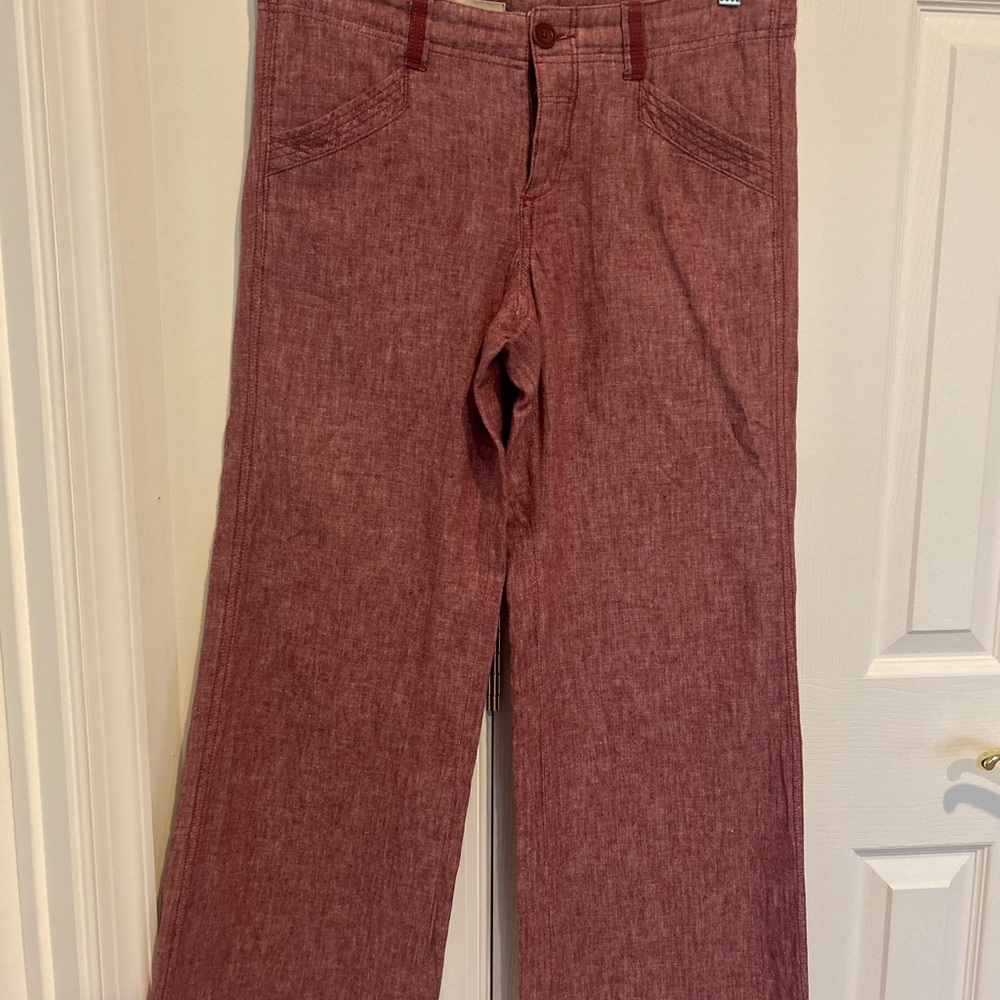 Anthropology Pilcro and the Letter Press LinenFlat Front Pants